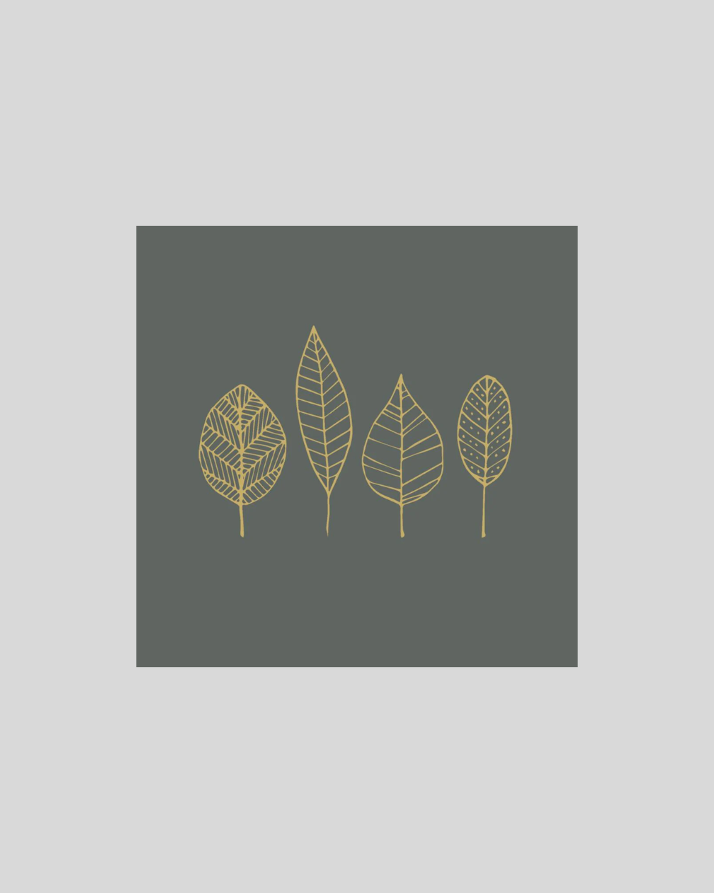 Pure Gold Leaves Napkin