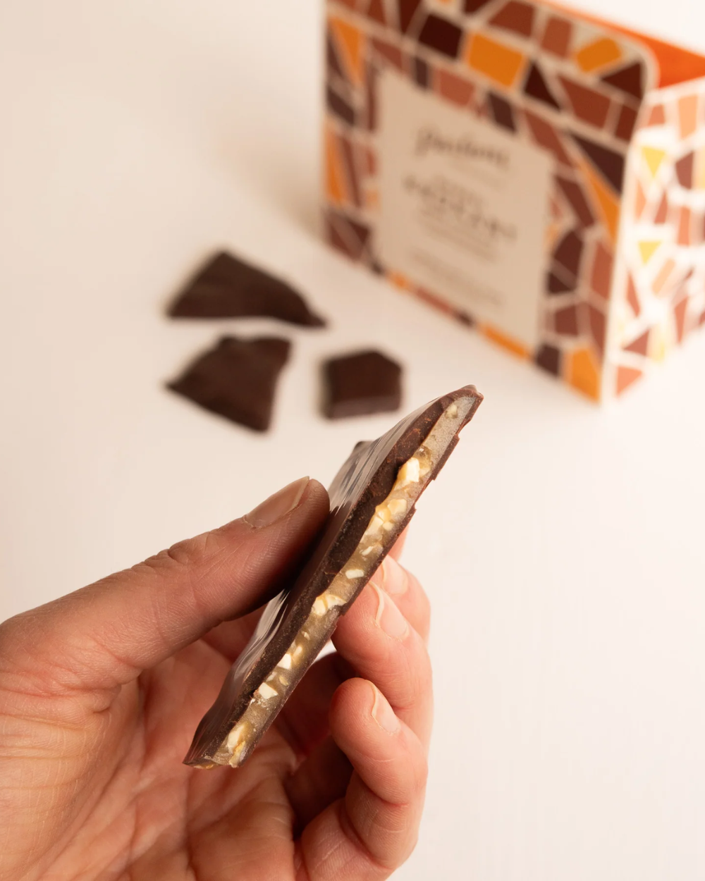 Box Brittle Almond Dark Chocolate