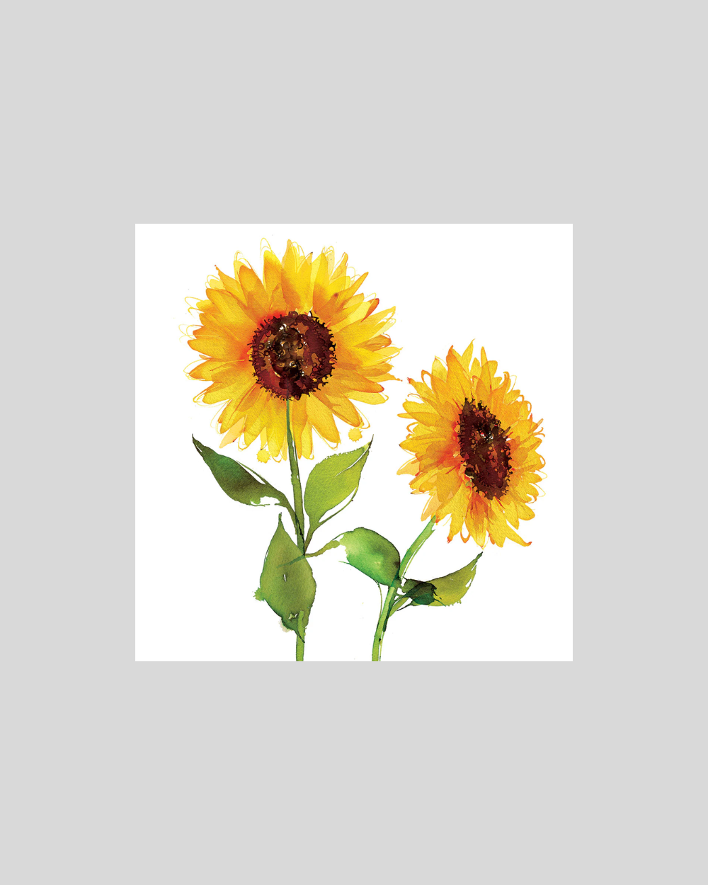 Two Sunflowers Napkin