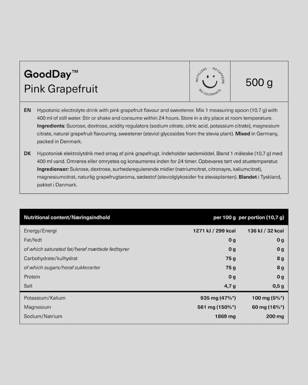 GoodDay™ Electrolyte Powder Jar