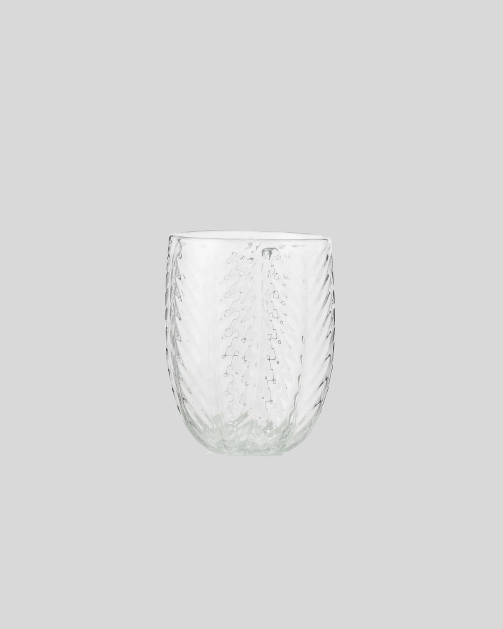 Herringbone Drinking Glass
