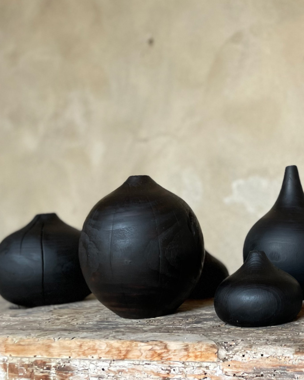 Hand Turned Wooden Vases