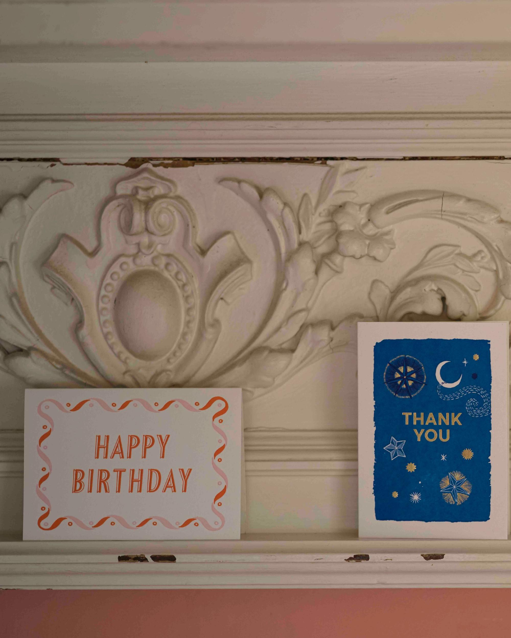 Pink & Orange Happy Birthday Card