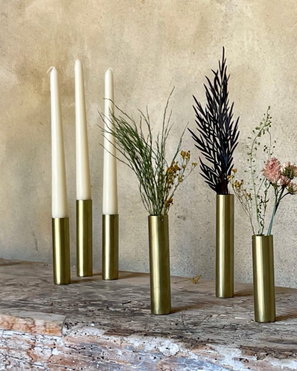 Metal Flower Vases