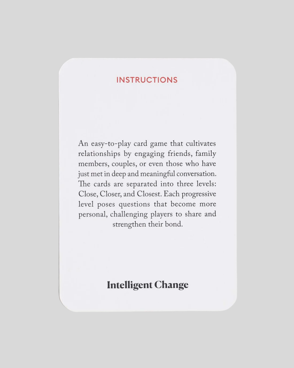 Get Closer Conversation Game - Original