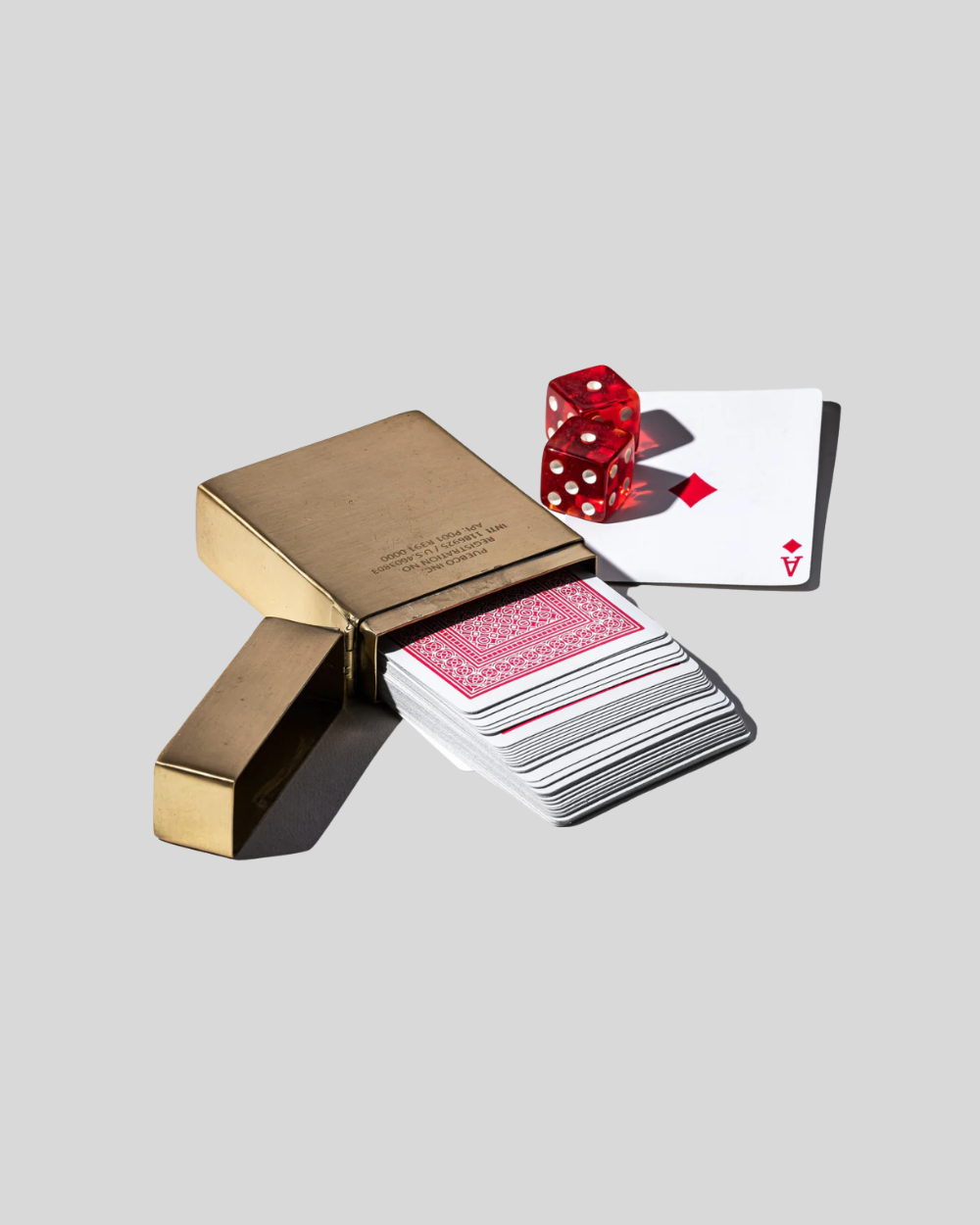 Brass Playing Card Case