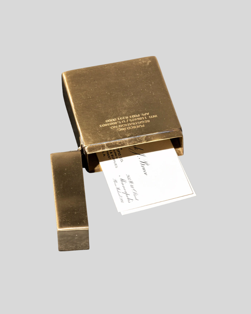 Brass Playing Card Case