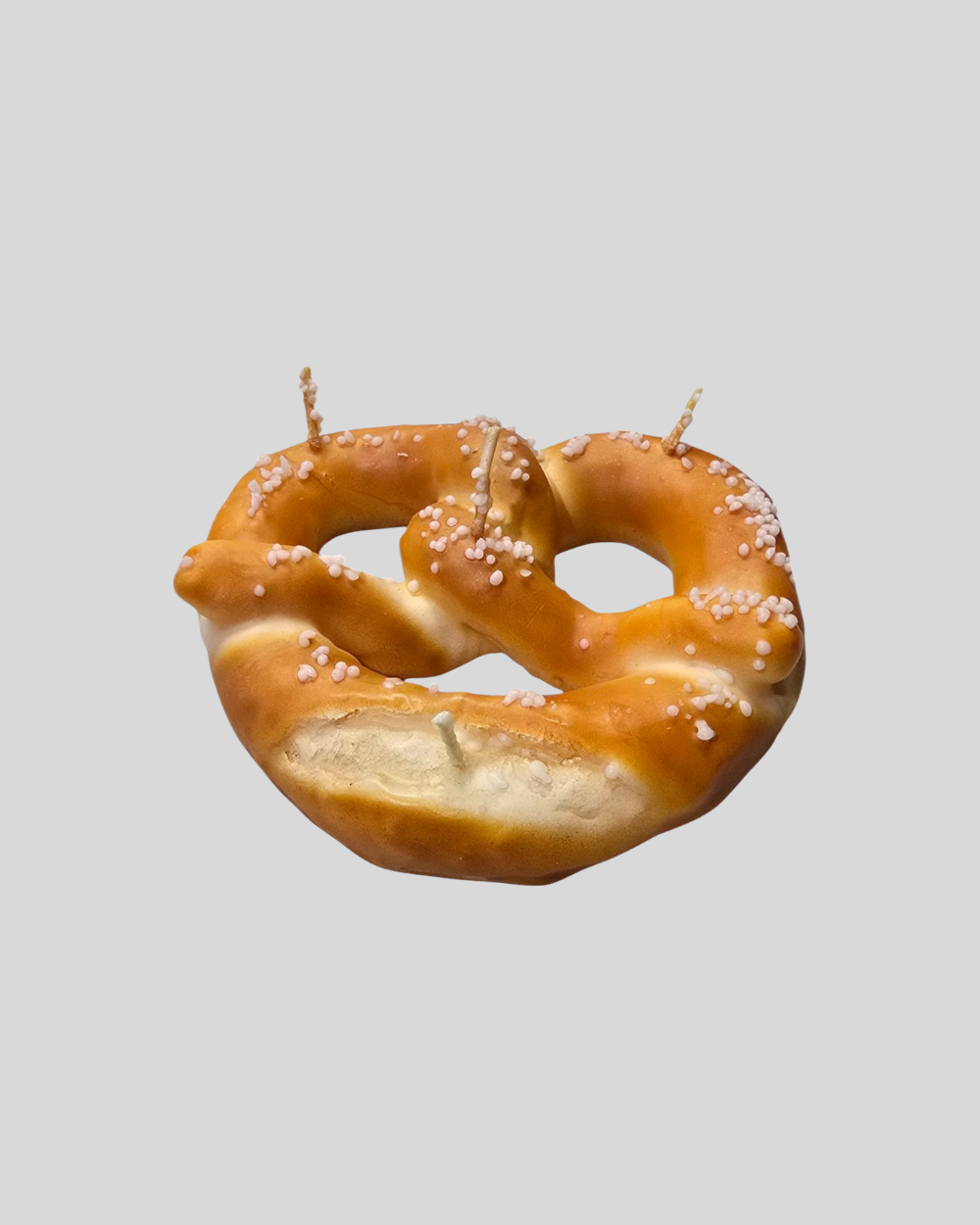 Pretzel Shaped Candle