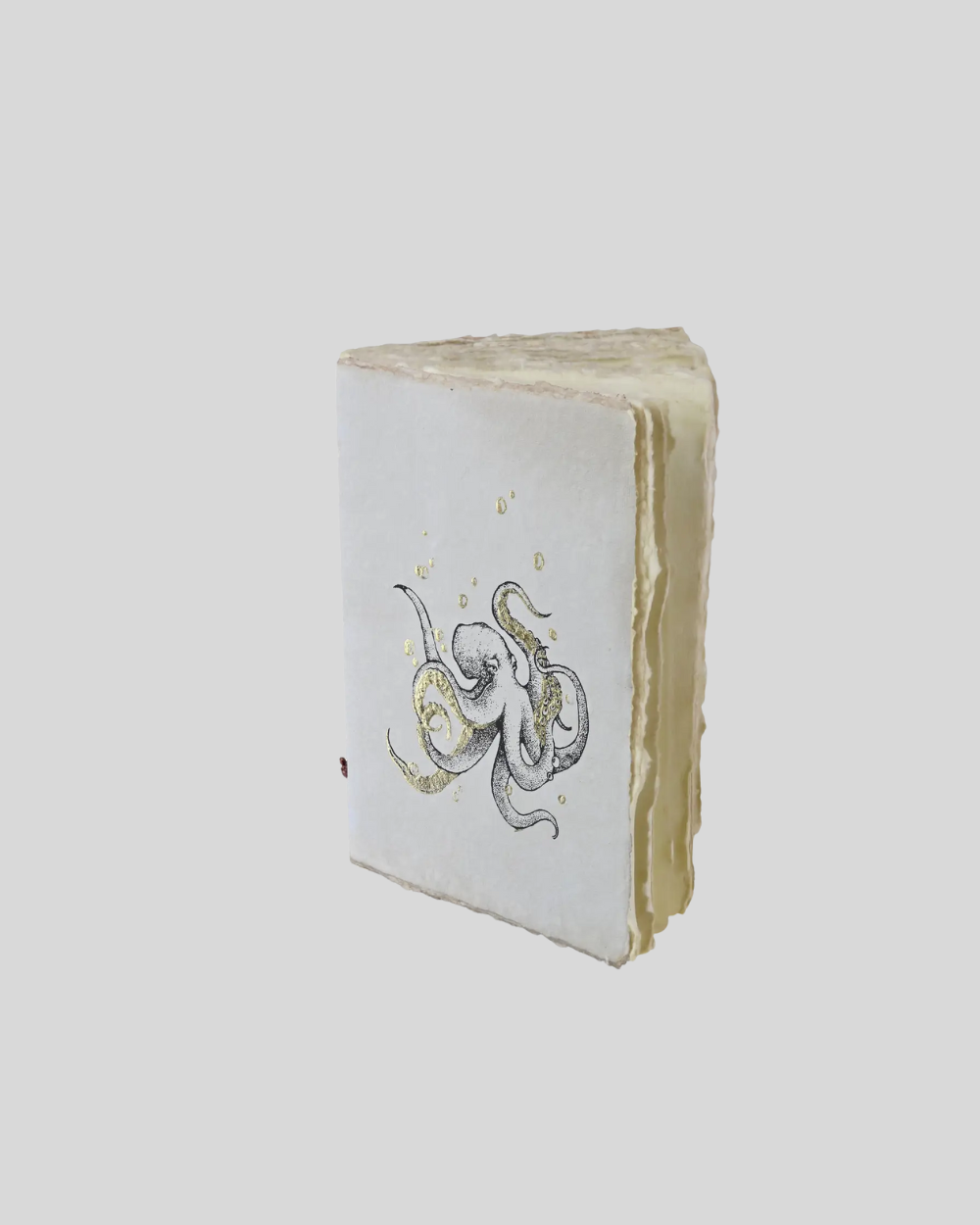 Octopus Engraved Paper Parchment Notebook
