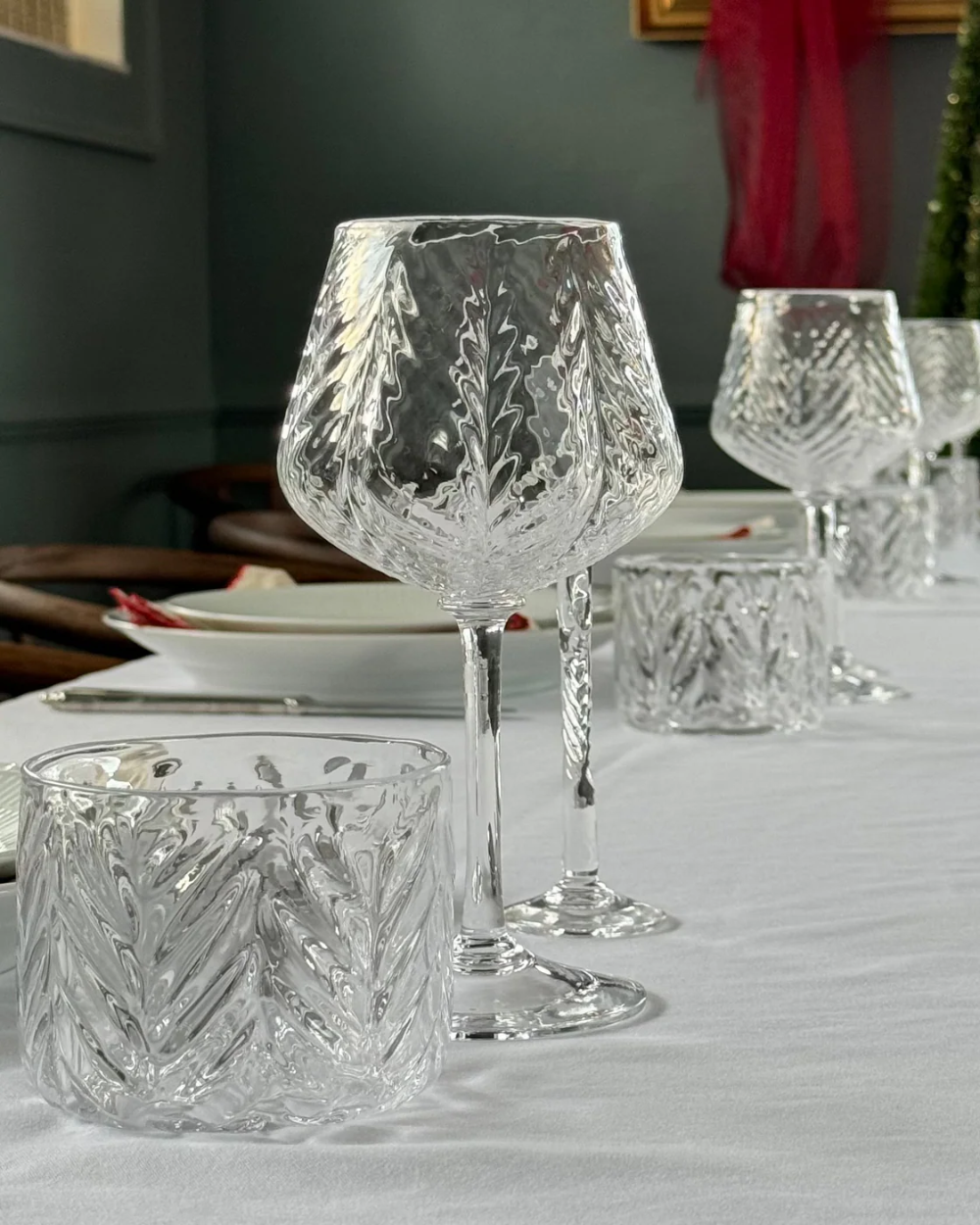 Herringbone Negroni Glass