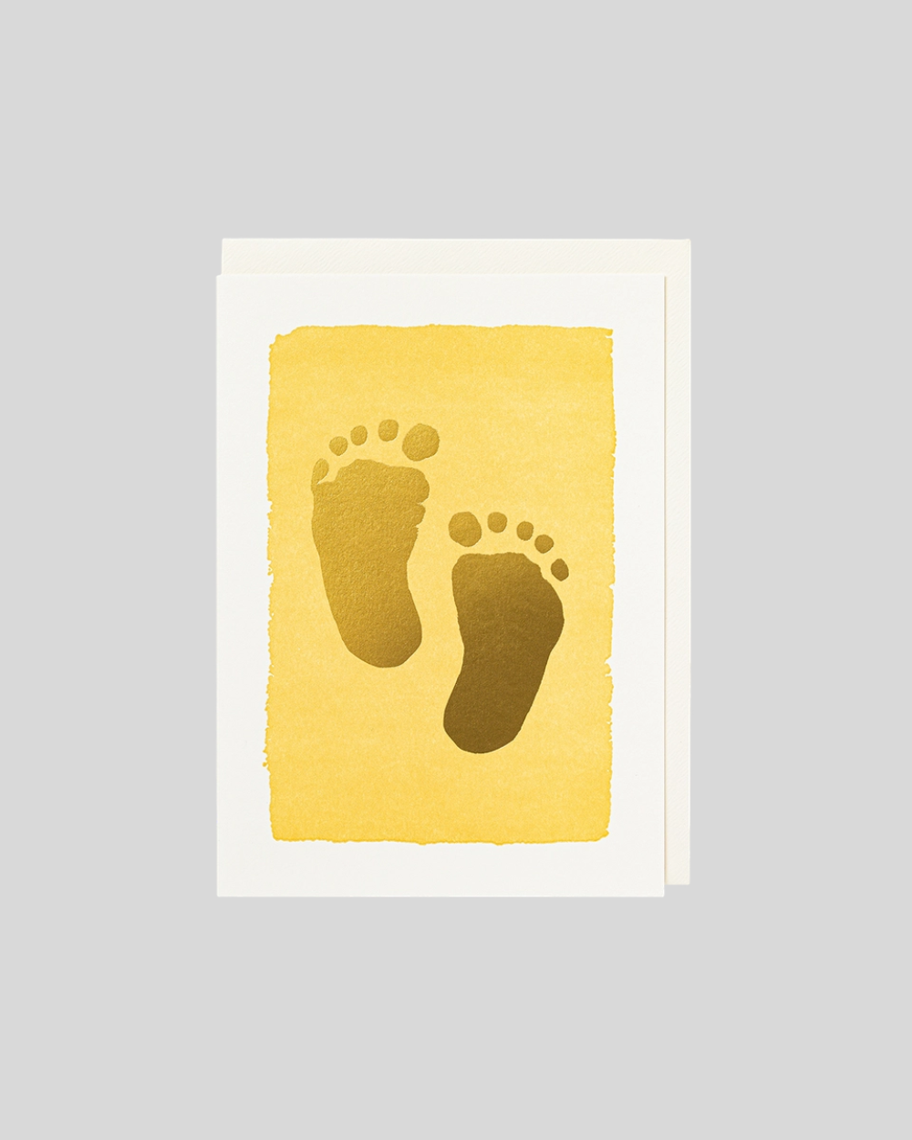 Gold Baby Feet Card