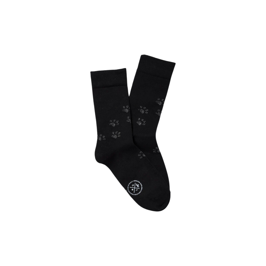 Pompon Socks - Nero