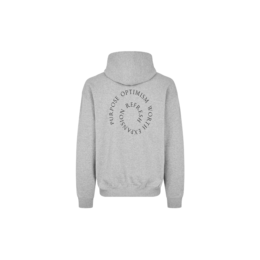 PWR.8 Hoodie Heather Grey