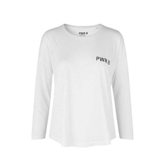PWR.8 T-shirt 3/4 Sleeve White Female