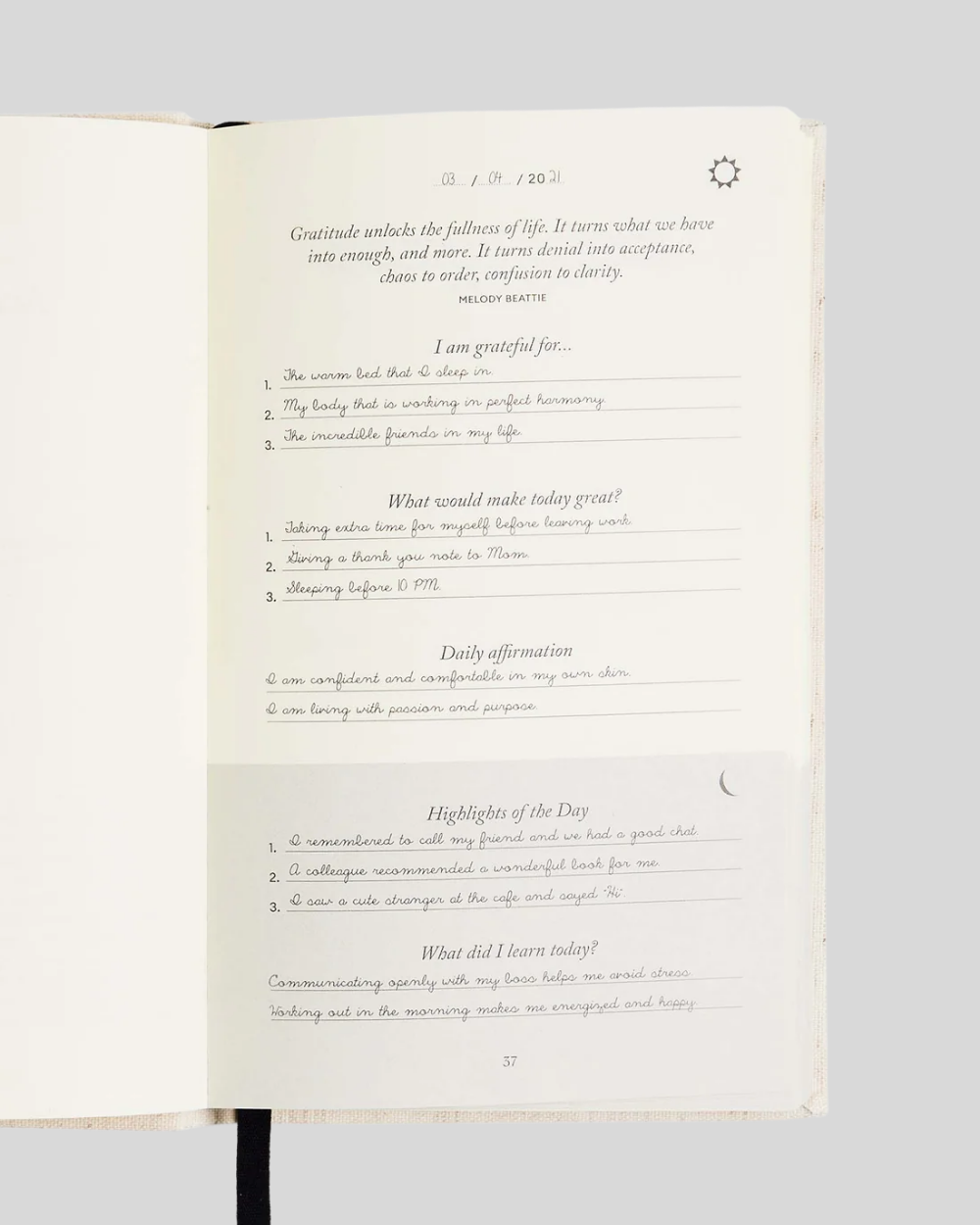 The Five Minute Journal