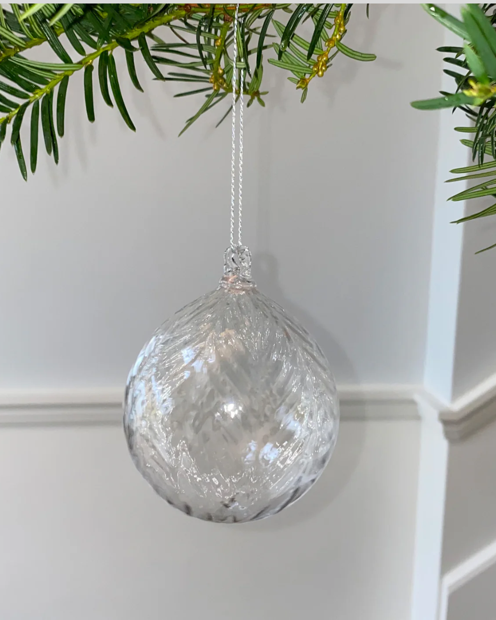 Herringbone Christmas Bauble