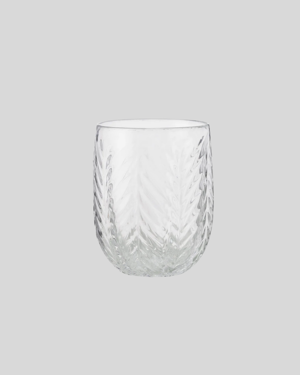 Herringbone Drinking Glass