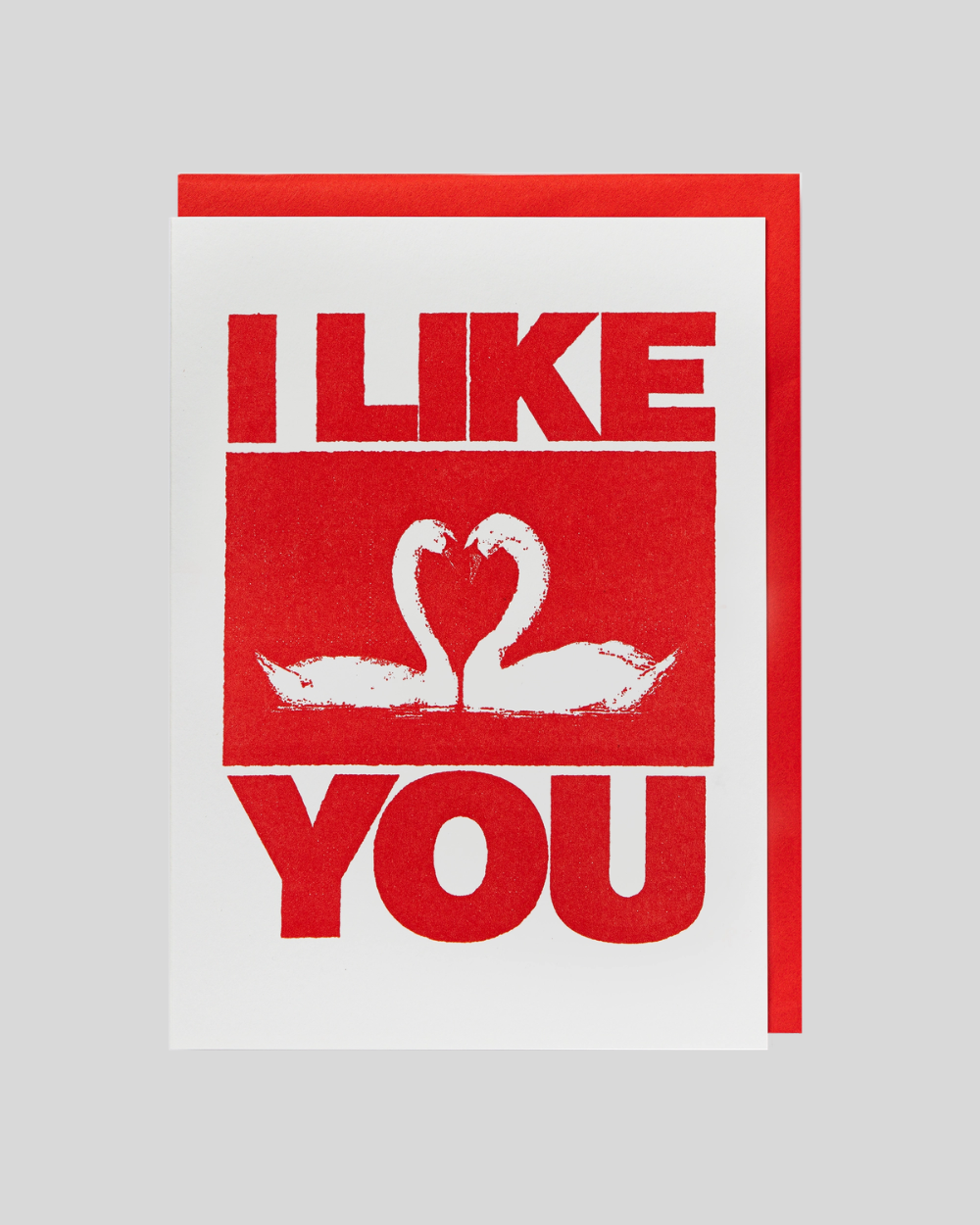 I Like You Swans Card