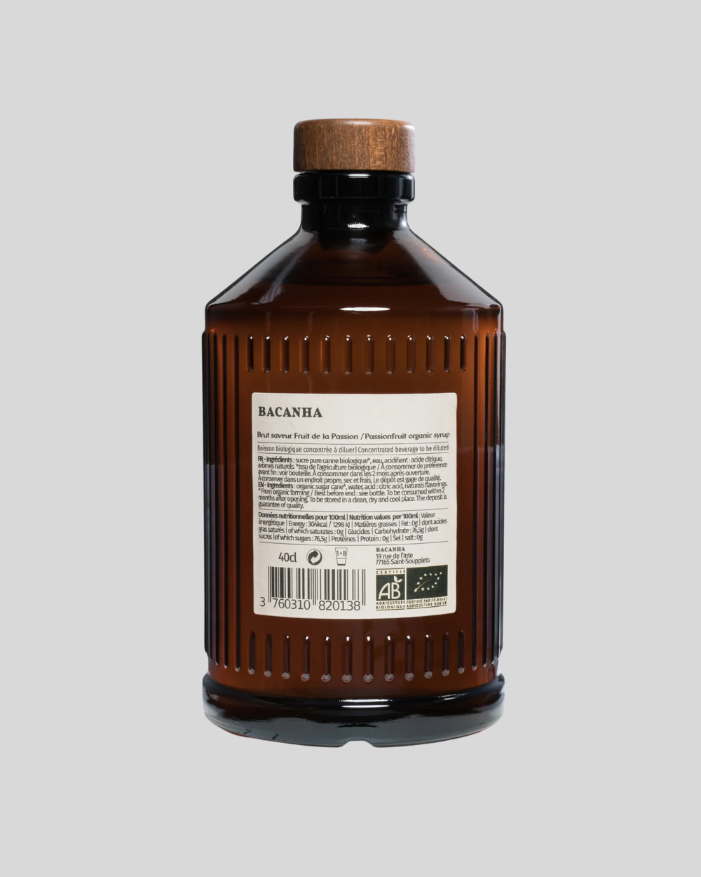 Organic Passion Fruit Syrup