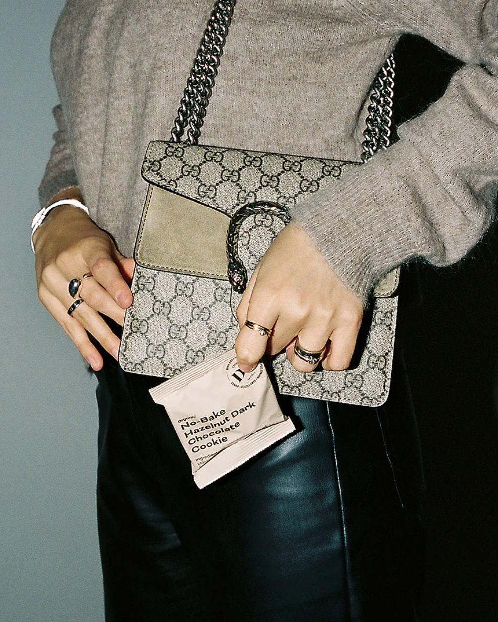 No-Bake Hazelnut Dark Chocolate Cookie