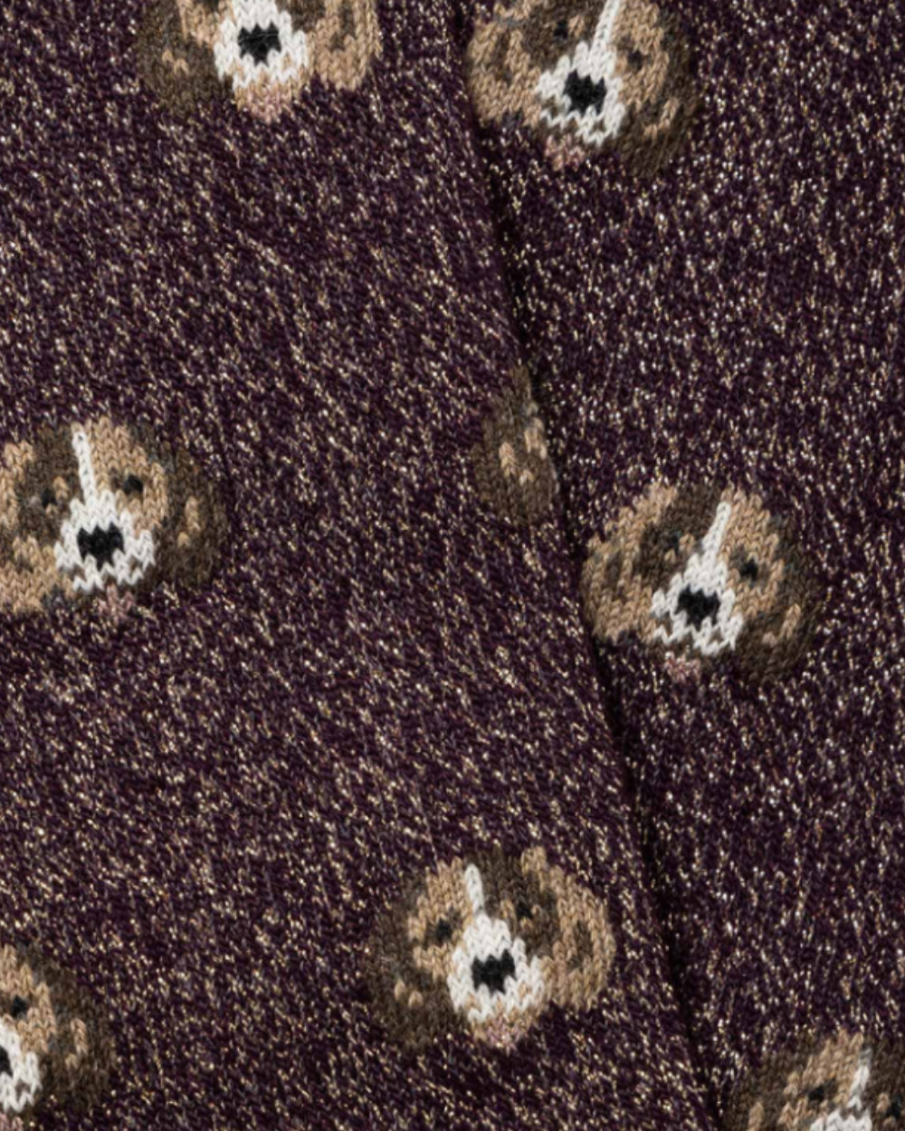 Poppy Socks - Aubergine