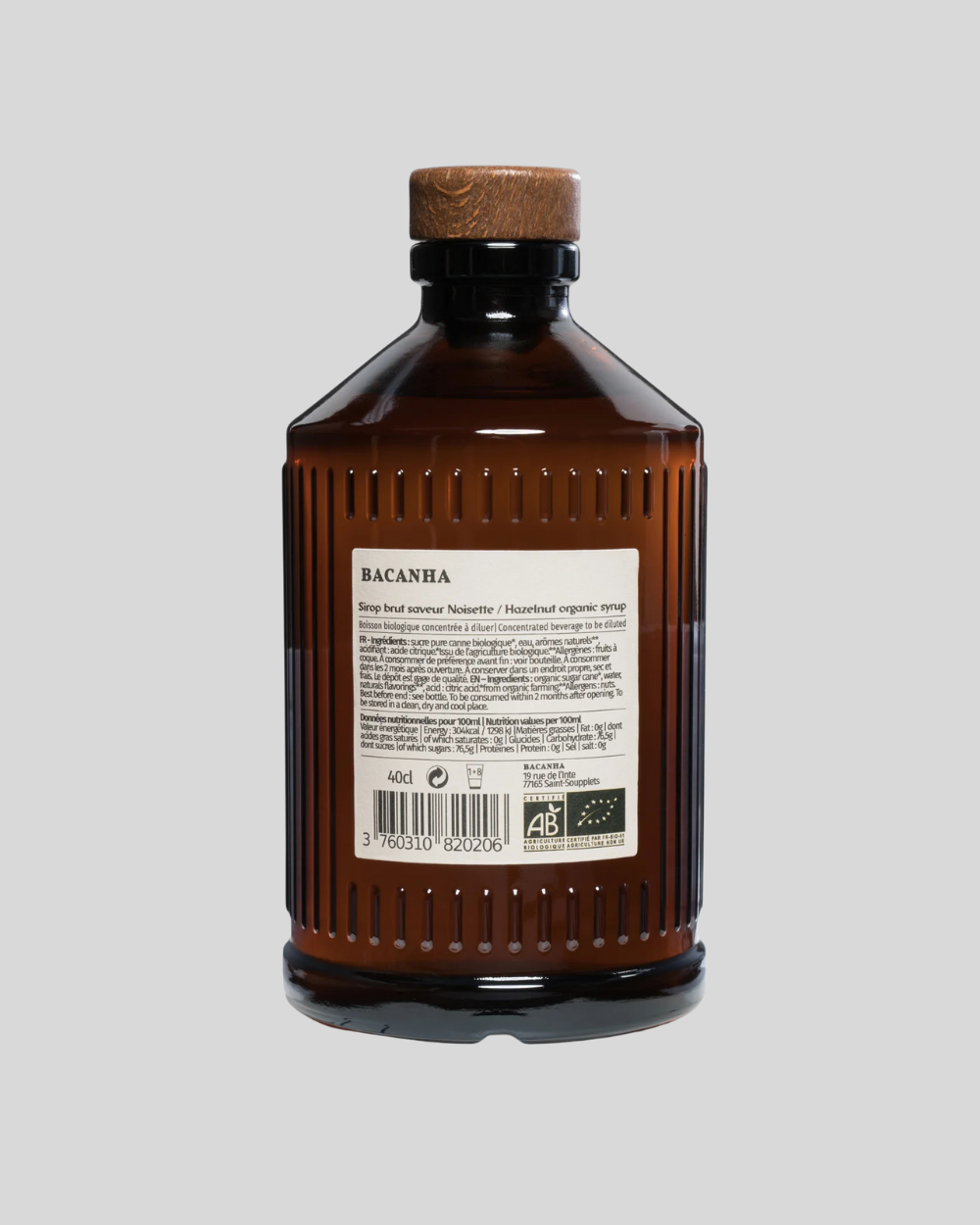 Organic Hazelnut Syrup