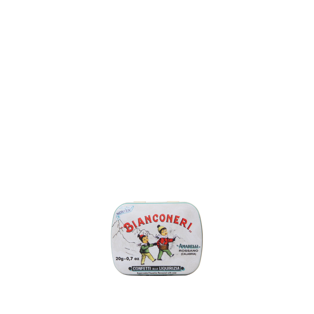 Amarelli lakridsdragée Bianconeri - 20 gram