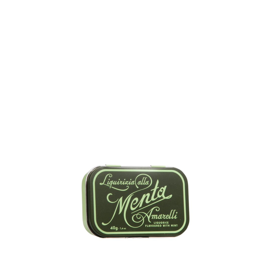 Amarelli lakrids m. mint (Grøn) - 40 gram