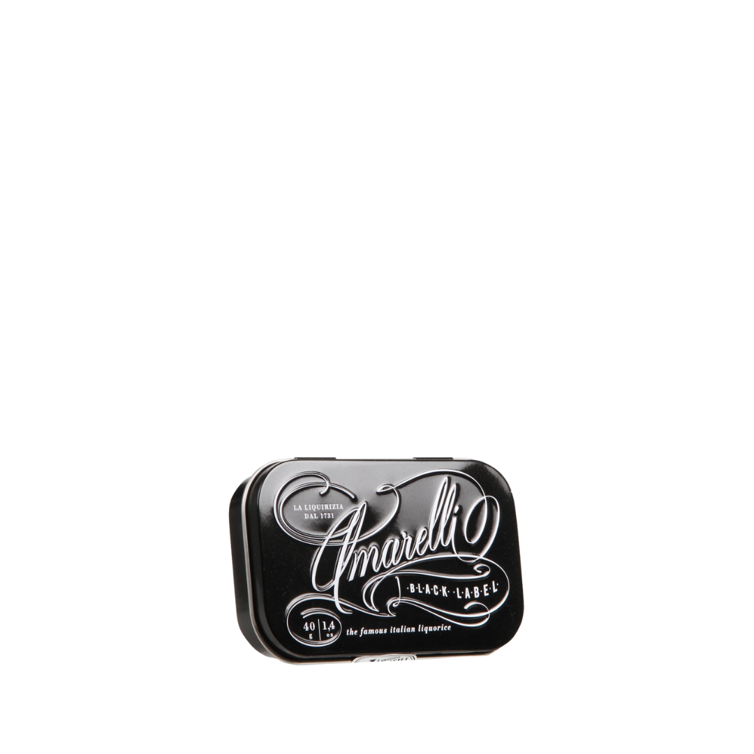 Amarelli lakrids ekstra styrke (Sort) - 40 gram