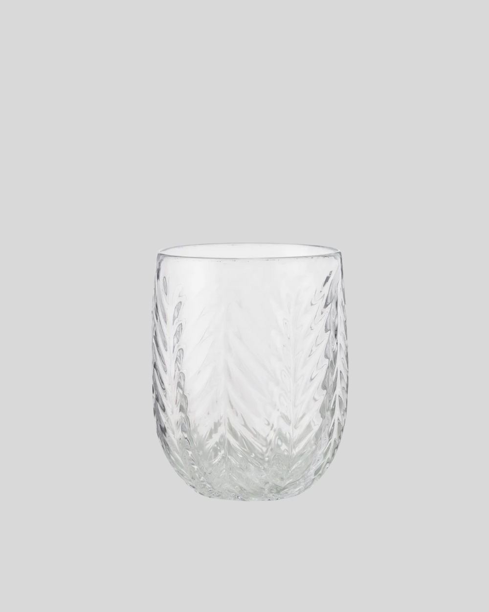 Herringbone Drinking Glass