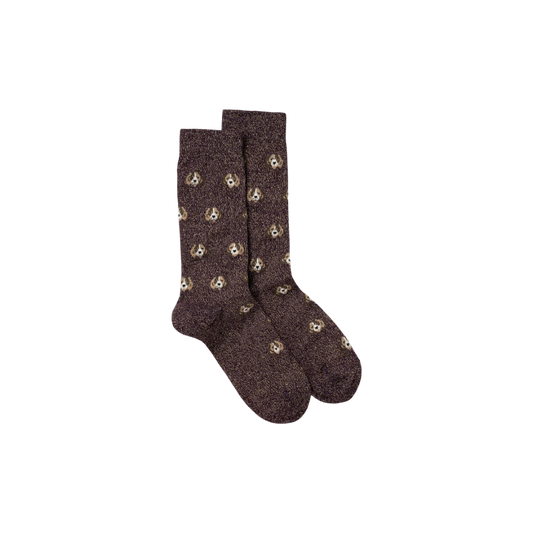 Poppy Socks - Aubergine