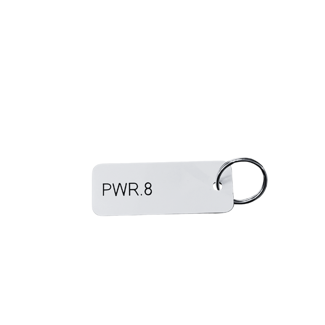 Keytag "Never Stop Moving"