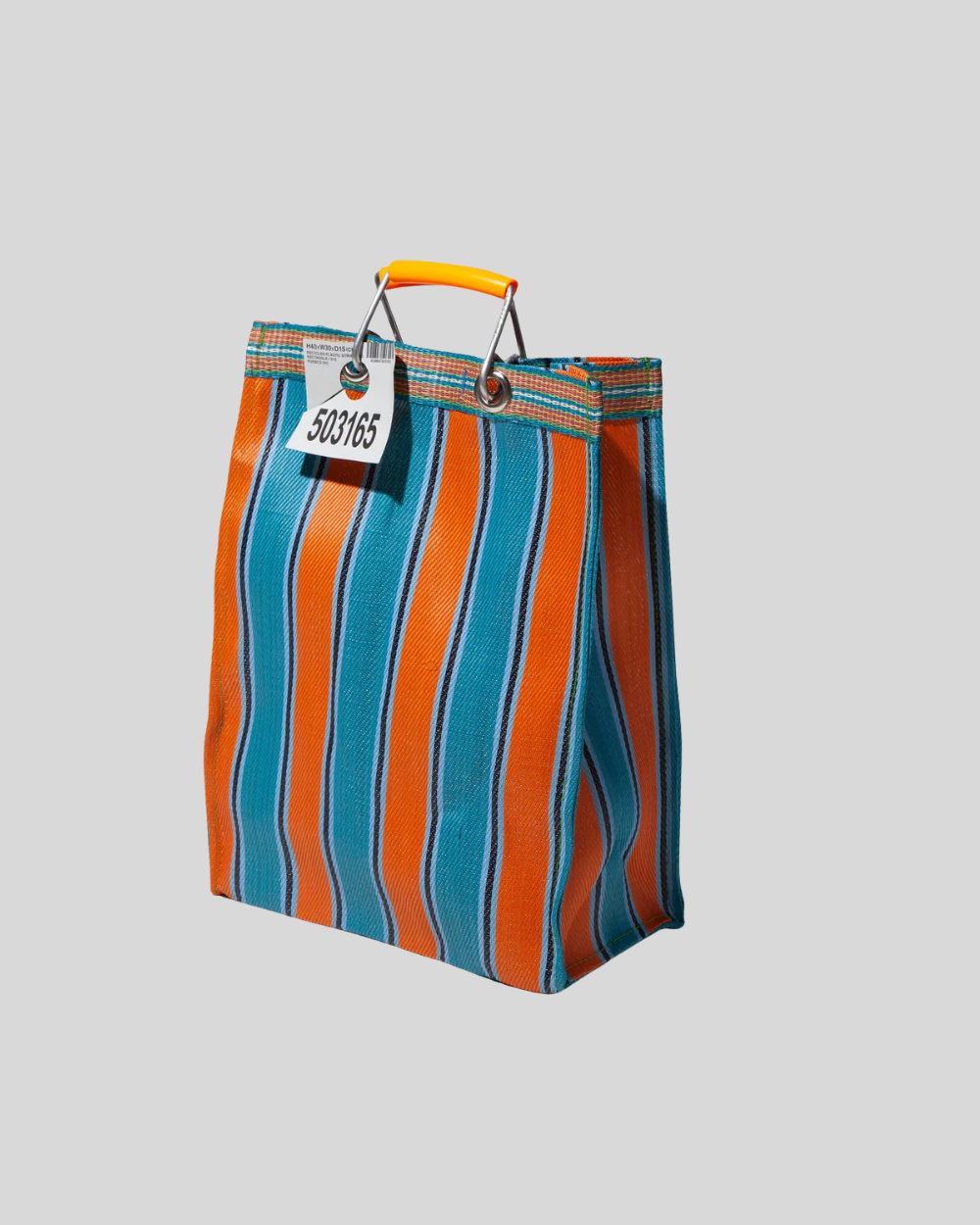 Recycled Plastic Stripe Bag - Rectangle