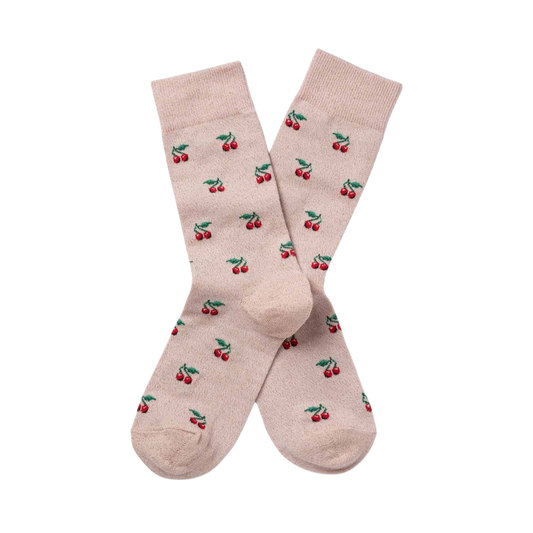 Cherry Poudre Socks