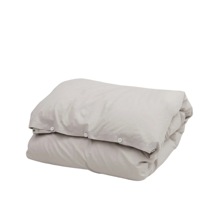 Single Duvet Cover & Pillowcase Soft Grey
